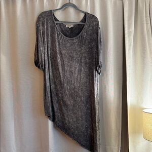 Gilded Intent Black Asymmetrical Top